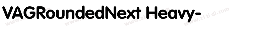 VAGRoundedNext Heavy字体转换
